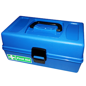 Livingstone First Aid Empty Recyclable Plastic Case, 40 x 22 x 16.3 cm, Transparent Top and Black Bottom, Each Each