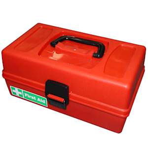 Livingstone First Aid Empty Recyclable Plastic Case, 40 x 22 x 16.3 cm, Transparent Top and Black Bottom, Each Each