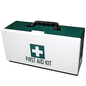 Livingstone First Aid Empty Recyclable Plastic Case, 40 x 22 x 16.3 cm, Transparent Top and Black Bottom, Each Each
