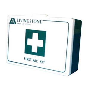 Livingstone First Aid Empty Recyclable Plastic Case, 40 x 22 x 16.3 cm, Transparent Top and Black Bottom, Each Each