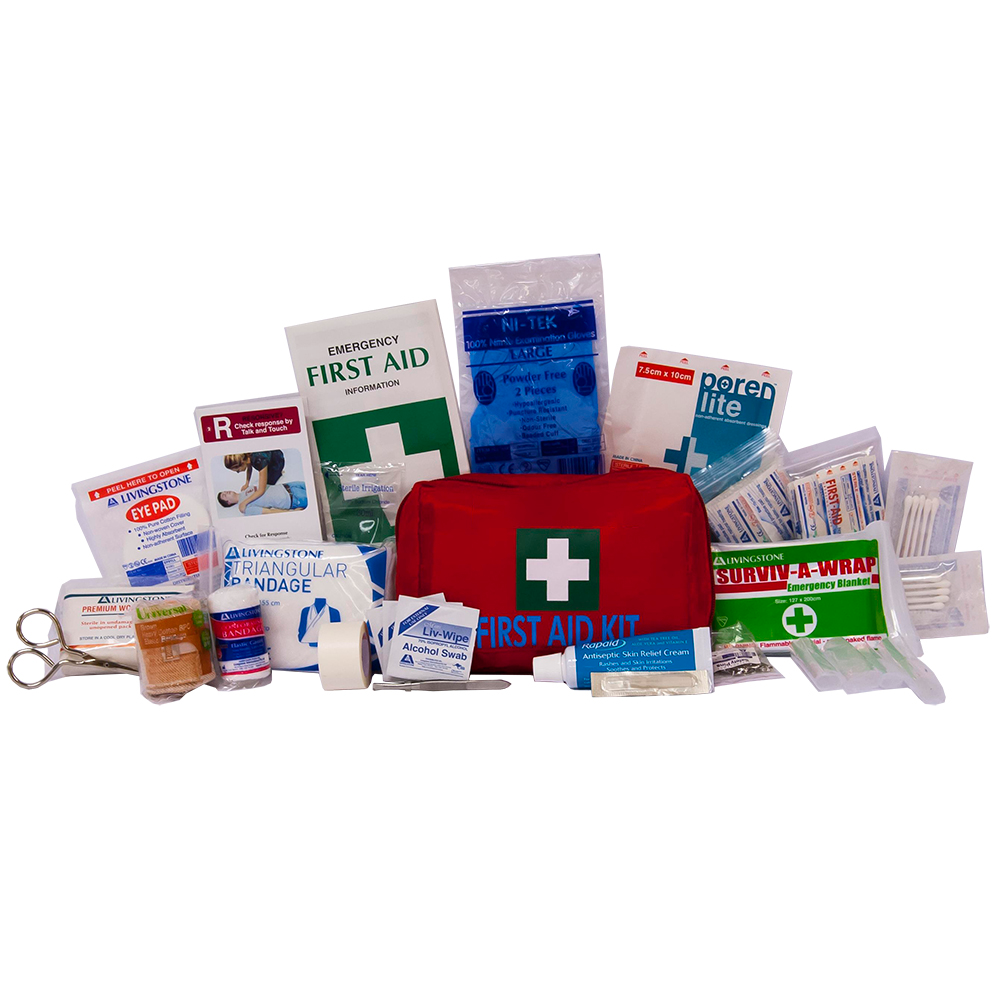 Livingstone Work Vehicle First Aid Kit, Large, Complete Set In Recyclable Plastic Case Each