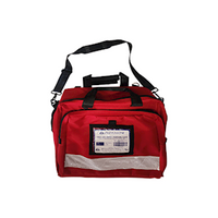 Livingstone First Aid Empty Multi Compartment Heavy Duty Carry Bag with Reflective Band, High Risk, 50 x 30 x 30cm, Red, Each Each