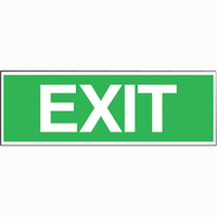 Livingstone Printed Sign 'Exit', 100 x 300 mm, Self Adhesive Sticker, Each Each