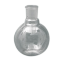 Flat-Bottom Spherical/Boiling Flask, 500ml, Socket Joint 34/35, Single Short Neck, Borosilicate Glass, Clear, Each Each