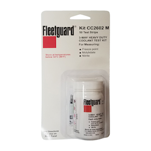 Fleetguard 3-Way Heavy Duty Coolant Test Kits (CC2602), 50 Test Strips/Bottle Bottle