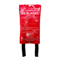 Fire Blanket, 1.2 x 1.8 metres, Soft Pouch, Hanging Case for Quick Pull Down, Ready to Deploy, Each Piece