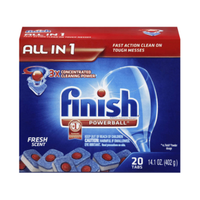 Finish Detergent Dishwashing Powerball Tabs, 20 Tablets/Box Box