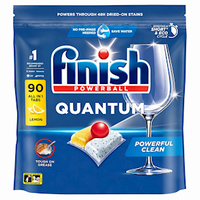 Finish Quantum Powerball Dishwashing Tablets, Lemon, 90 Tablets/Pack