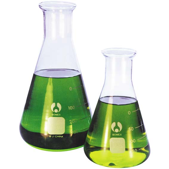 Bomex Erlenmeyer Conical Flask, 100ml, Wide Neck, 34mm, Borosilicate Glass, Graduated, Each Each