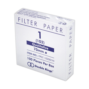 Livingstone Qualitative Filter Paper, No. 102 (No.1), 55mm Diameter, 8~10um Pore Size, Medium Speed, Biodegradable, 100 Pieces/Box