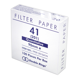 Double Ring Filter Paper, Qualitative, Fast Speed, No. 101 (No.1), 70mm Dia, Biodegradable, 100/Box Box