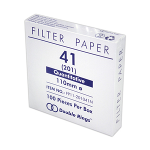 Double Ring Filter Paper, Qualitative, Fast Speed, No. 101 (No.1), 70mm Dia, Biodegradable, 100/Box Box