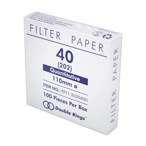Livingstone Filter Paper, Quantitative, Ashless, Medium Speed, No. 40, 70mm Dia, 8~10um Pore Size, Biodegradable, 100/Box