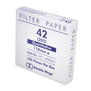 Livingstone Filter Paper, Quantitative, Ashless, Slow Speed, No. 42, 70mm Dia, 2~5um Pore Size, Biodegradable, 100/Box