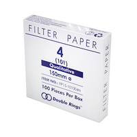 Livingstone Qualitative Filter Paper, No. 101 (No.4), 150mm Diameter, 8~10um Pore Size, Fast Speed, Biodegradable, 100 Pieces/Box Box