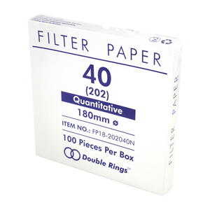 Livingstone Filter Paper, Quantitative, Ashless, Medium Speed, No. 40, 70mm Dia, 8~10um Pore Size, Biodegradable, 100/Box