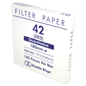 Livingstone Filter Paper, Quantitative, Ashless, Slow Speed, No. 42, 70mm Dia, 2~5um Pore Size, Biodegradable, 100/Box
