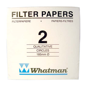 Whatman Filter Paper, Qualitative, Slow Speed, Grade 2, 55mm Dia, 8um Pore Size, Biodegradable, 100/Pack