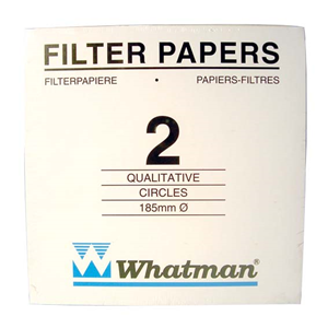 Whatman Filter Paper, Qualitative, Slow Speed, Grade 2, 55mm Dia, 8um Pore Size, Biodegradable, 100/Pack