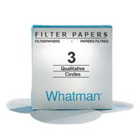 Whatman Filter Paper, Qualitative, Medium Speed, Grade 3, 55mm Dia, 6um Pore Size, Biodegradable, 100/Pack