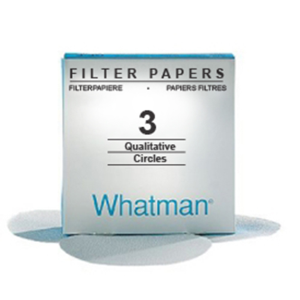 Whatman Filter Paper, Qualitative, Medium Speed, Grade 3, 55mm Dia, 6um Pore Size, Biodegradable, 100/Pack