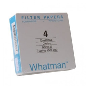 Whatman Filter Paper, Qualitative, Fast Speed, Grade 4, 42.5mm Dia, 20~25um Pore Size, Biodegradable, 100/Pack