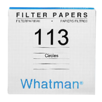 Whatman Filter Paper, Qualitative, Fast Speed, Creped, Grade 113, 240mm Dia, 30um Pore Size, Biodegradable, 100/Pack