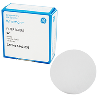 Whatman Filter Paper, Quantitative, Slow Speed, Grade 42, Ashless, 55mm Dia, 2.5um Pore Size, Biodegradable, 100/Pack
