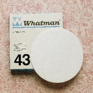 Whatman Filter Paper, Quantitative, Medium to Fast Speed, Grade 43, Ashless, 110mm Dia, 16um Pore Size, Biodegradable, 100/Pack