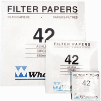 Whatman Filter Paper, Quantitative, Slow Speed, Grade 50, Hardened Low Ash, 70mm Dia, 2.7um Pore Size, Biodegradable, 100/Pack