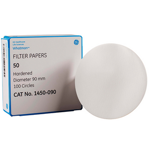Whatman Filter Paper, Quantitative, Slow Speed, Grade 50, Hardened Low Ash, 70mm Dia, 2.7um Pore Size, Biodegradable, 100/Pack