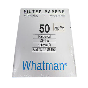 Whatman Filter Paper, Quantitative, Slow Speed, Grade 50, Hardened Low Ash, 70mm Dia, 2.7um Pore Size, Biodegradable, 100/Pack