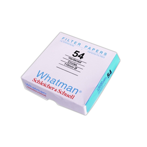 Whatman Filter Paper, Quantitative, Fast Speed, Grade 54, Hardened Low Ash, 90mm Dia, 22um Pore Size, Biodegradable, 100/Pack