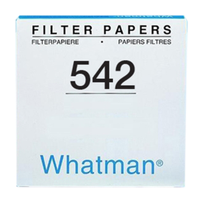 Whatman Filter Paper, Quantitative, Slow Speed, Grade 542, Hardened Ashless, 70mm Dia, 2.7um Pore Size, Biodegradable, 100/Pack