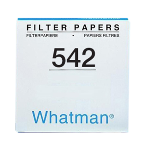 Whatman Filter Paper, Quantitative, Slow Speed, Grade 542, Hardened Ashless, 70mm Dia, 2.7um Pore Size, Biodegradable, 100/Pack