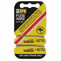 Fuse Wire. On Card. 8 And 15 Amp