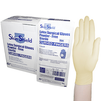 Skin Shield Biodegradable Latex Surgical Gloves, Powder Free, Sterile, Size 6.0, 1 Pair only Bag