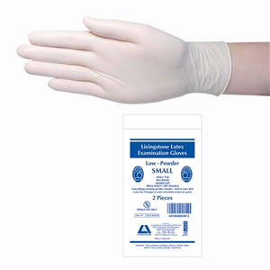 Livingstone Premium Biodegradable Latex Gloves, Medium, 2/Bag