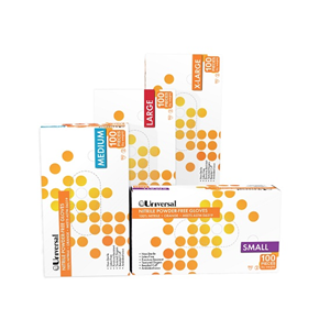 Safeplus Thick Nitrile Gloves, 245mm Cuff, Heavy Duty, Powder Free, EN374, Extra Small, Orange Colour, 100/Box, 1000/Carton Carton