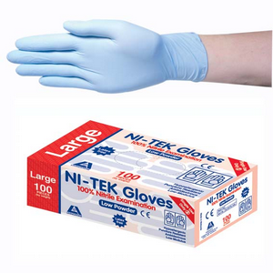 Livingstone Xtreme Thick Heavy Duty Nitrile Gloves, Powder Free, ASTMD6319, 4.5g, Small, Black, 1 Pair/Bag