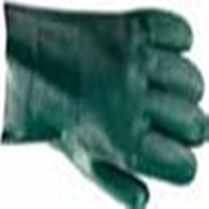 Double Dipped Polyvinyl Chloride Gloves, 27cm Green, Pair Pair
