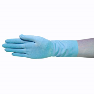 Household Flocklined Rubber Gloves, Size 6.5 - 7.0, Small, Pink, Pair Pair