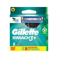 Gillette Mach 3+ Men's Razor Refill 8 Pieces/Pack