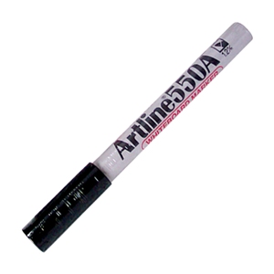 Artline 550A Whiteboard Marker, Bullet Point, 1.2 mm, Black, 12/Box Box