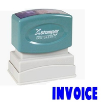 XSTAMPER 1053 INVOICE BLUE EACH Each