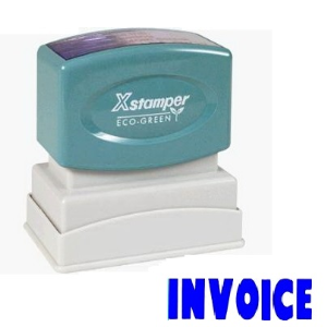XSTAMPER 1053 INVOICE BLUE EACH Each