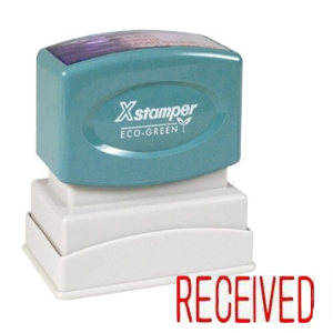 XSTAMPER 1116 RECEIVED RED EACH Each