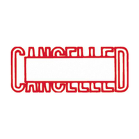 XSTAMPER 1204 CANCELLED RED EACH Each