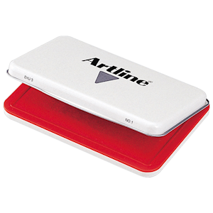 Artline Stamp Pad No. 1, 67 x 106mm, Red, Each Each