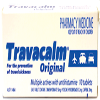 Travacalm Original 10 Tablets/Pack Each
